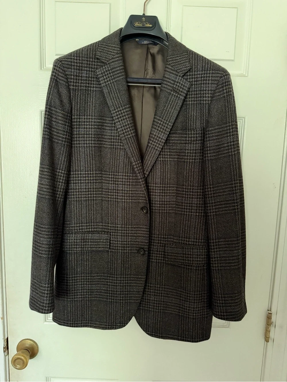 Brooks Brothers Men's Milano Glen Plaid Sport Coat - Brown Gray
